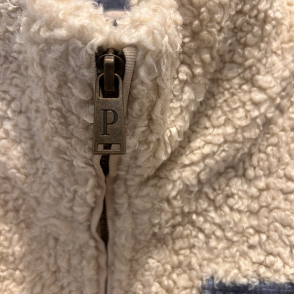 Pendleton Women's Cream Fuzzy Sherpa Full Zip Jacket Outdoor Size XL Cozy - Picture 6 of 9